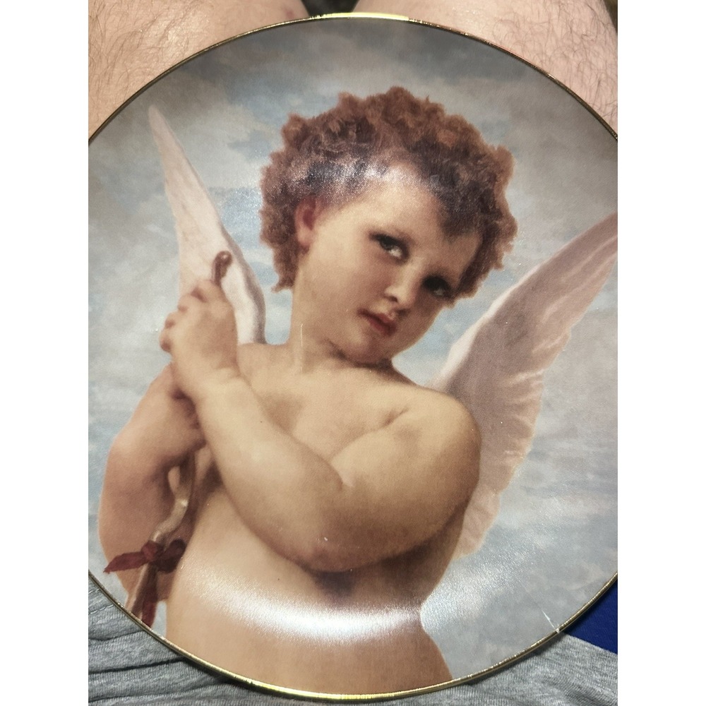 Vintage Bradford Exchange Cherubs of Innocence Plate, Love at Rest, Angel